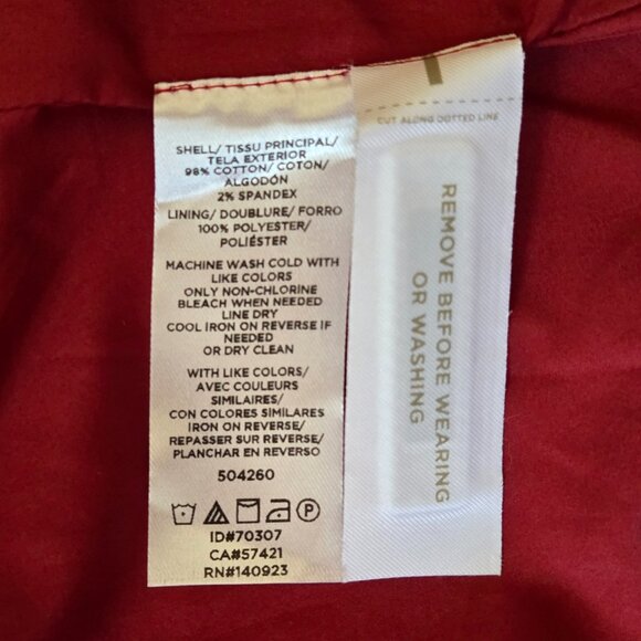 NWT Loft Corduroy Blazer Burgundy Red - Picture 7 of 7